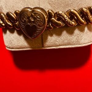 Gold Heart Charm Bracelet